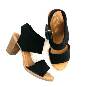 TOMS women’s Majorca Cutout Sandal, size 8